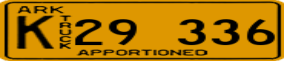 Trailer License Plate